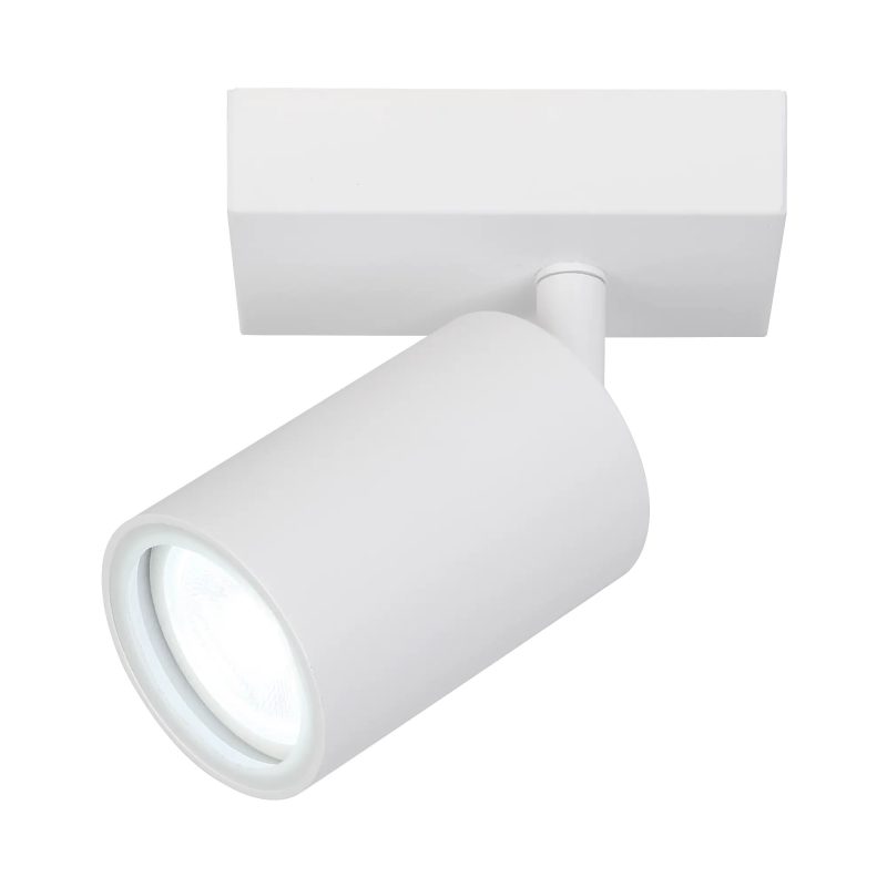 Fantasia Inaki opbouwspot wit met GU10-fitting, IP44 en kantelbare kop