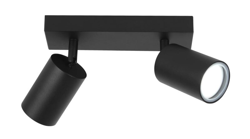 Fantasia Inaki adjustable spot, 2 light points, black, IP44