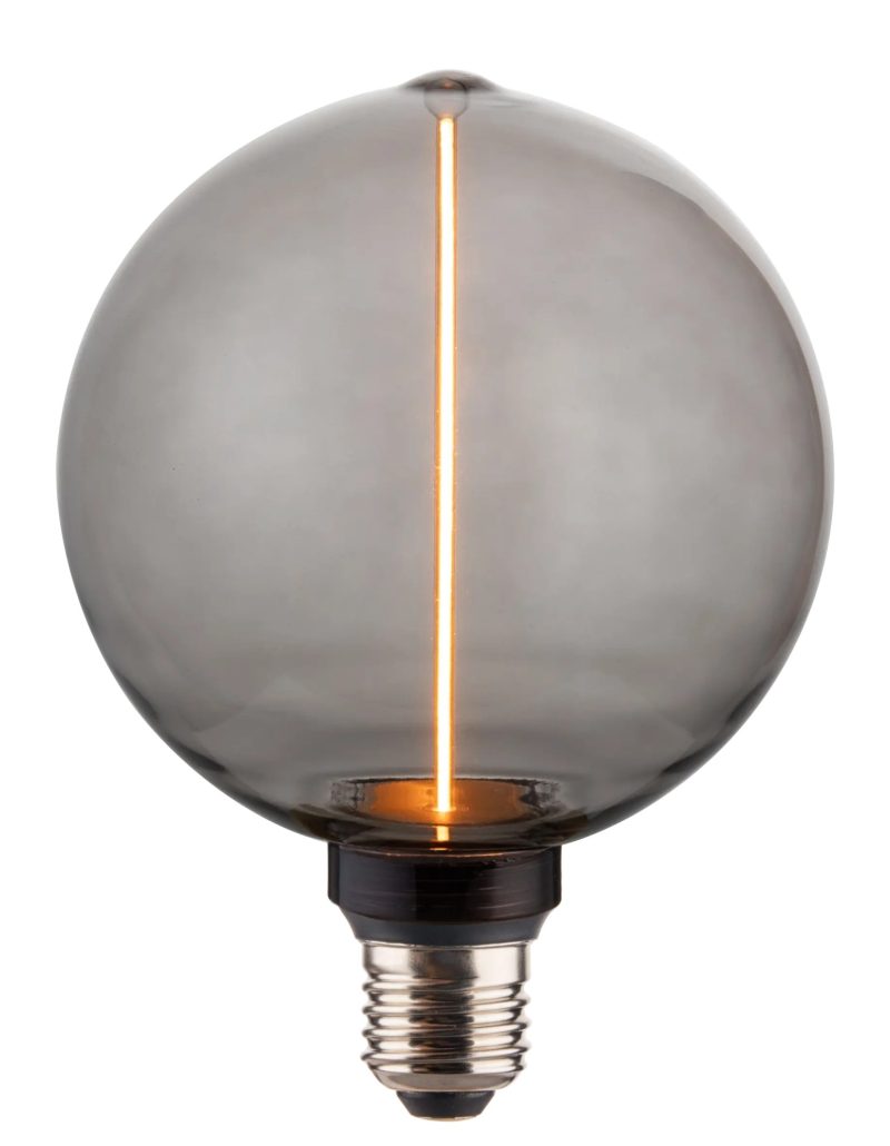 Fantasia Lampadina LED Decoline Globe E27 3,5W dimmerabile vetro fumé