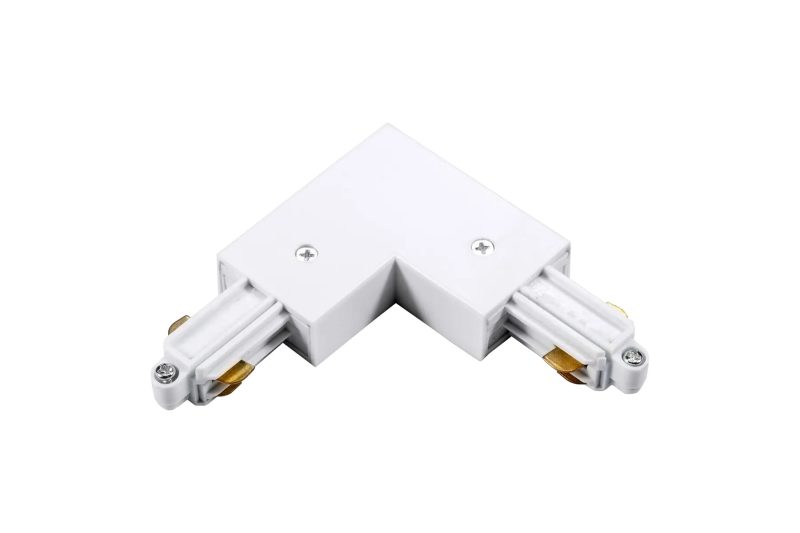 Fantasia TRACK 1-phase L-connector white, earth contact inside