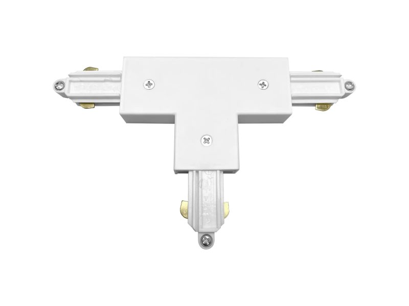 Fantasia Track T-connector single-phase white, outside earth