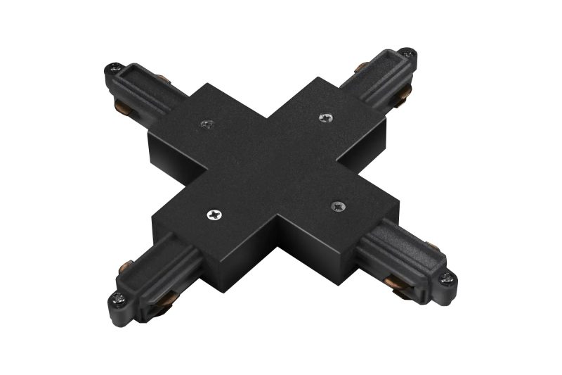 Fantasia Track 1F X-connector kruiskoppelstuk railsysteem zwart