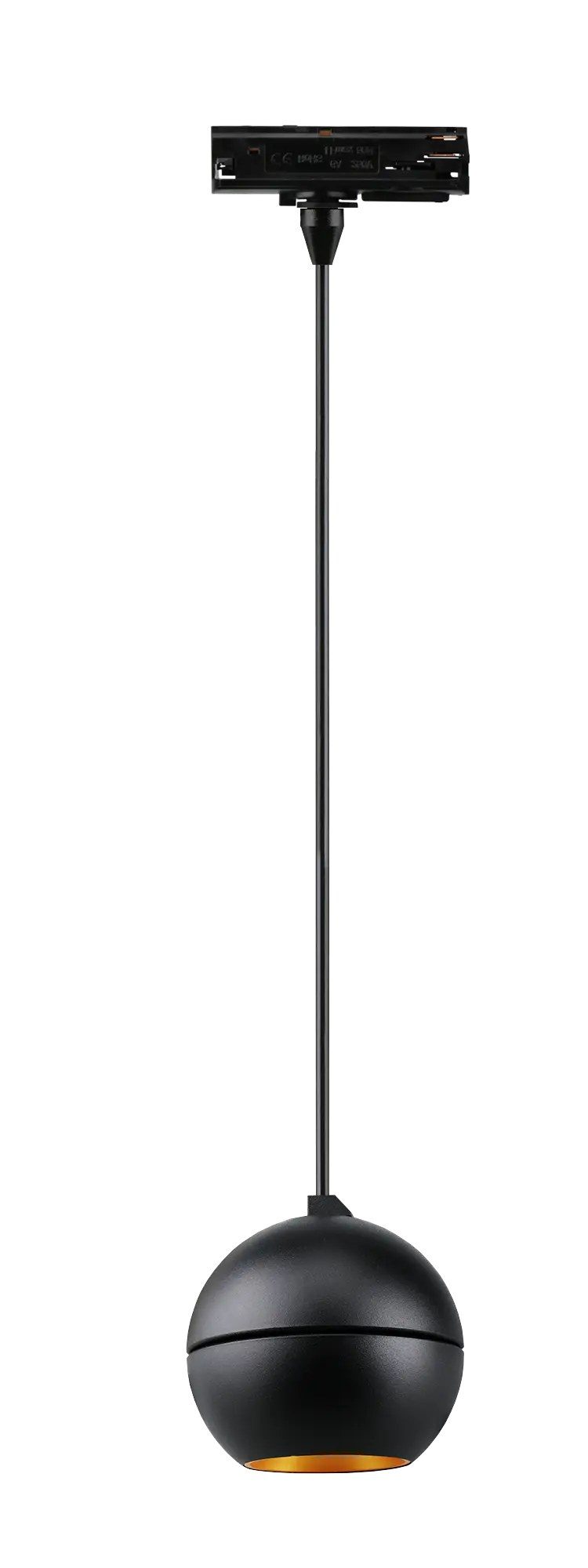 Fantasia Orbit LED railhanglamp 6W/9W dimbaar 2700K zwart aluminium