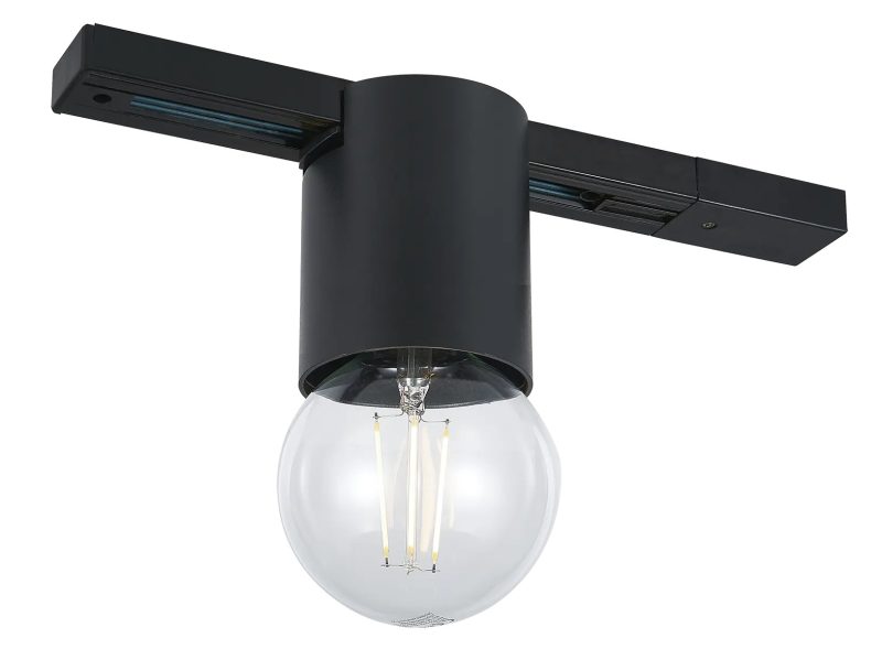 Fantasia Babu track spot E27 fitting single-phase rail black