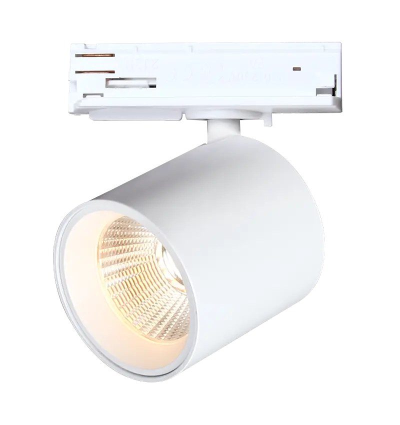 Fantasia Oyo spot LED sur rail 1 phase, orientable, 7,5W 2700K, blanc