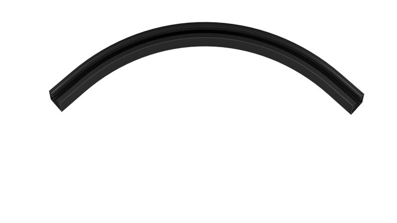 Fantasia Micro Line railsectie binnenbocht 1-fase (1F) zwart