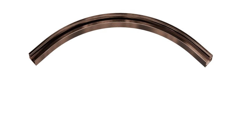 Fantasia Micro Line Curve Inside binnenbocht 1-fase rail geborsteld brons