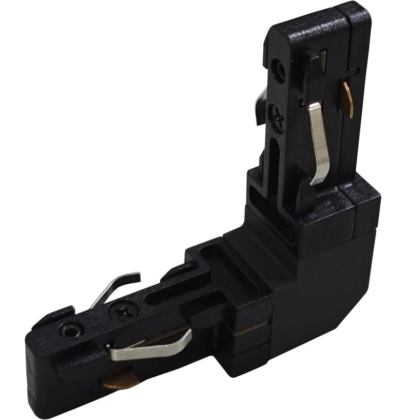 Fantasia Micro Line wandconnector zwart - bevestiging railverlichting aan muur
