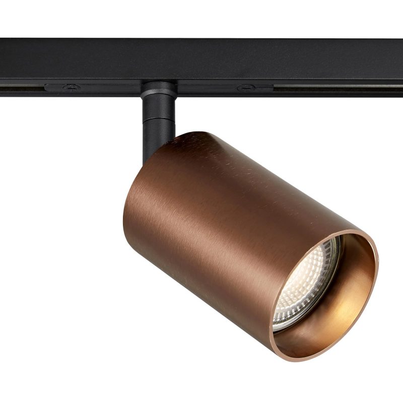 Fantasia Taboo opbouwspot GU10 dimbaar kantelbaar zwart/brons aluminium