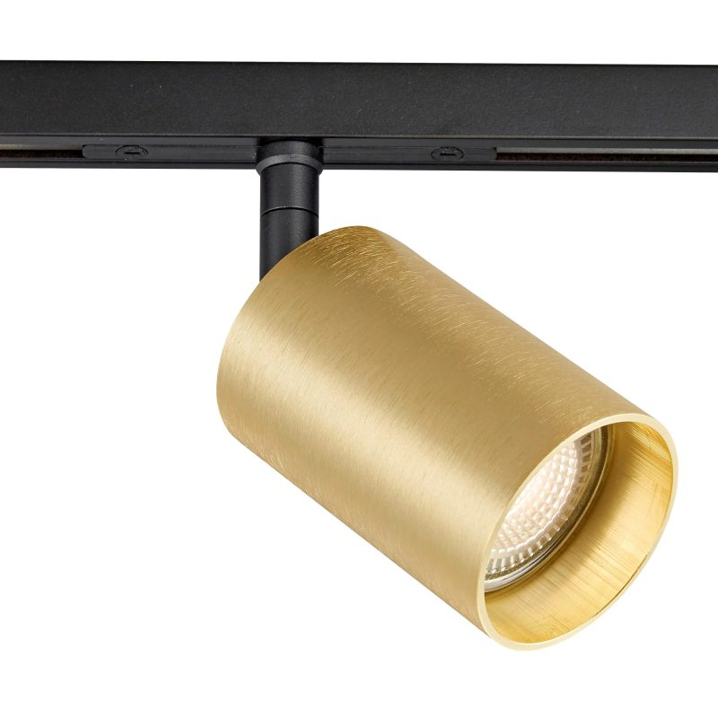 Fantasia Taboo Aufbauspot Micro Line schwarz-gold GU10 dimmbar schwenkbar