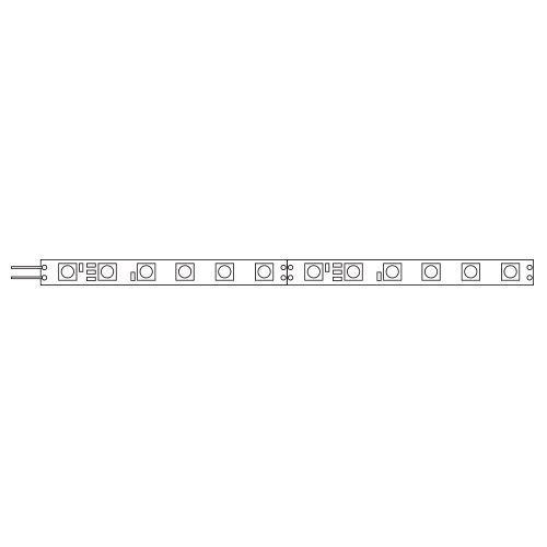 Fantasia Striscia LED 24V 12W/m 1200 lumen/m bianco caldo IP20 tagliabile