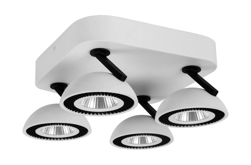 Fantasia NOOMI LED opbouwspot 4-lichts dimbaar 3000K satijnwit