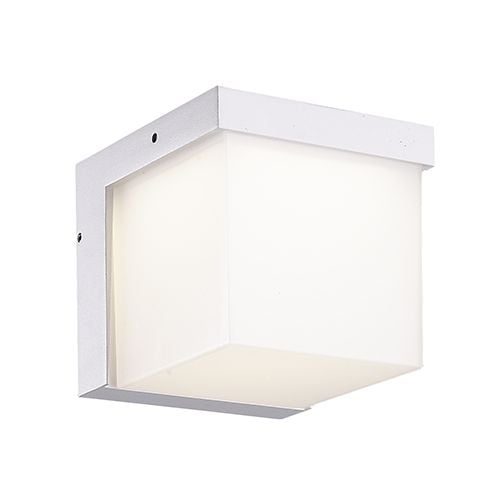 Indigo Außenwandleuchte LED grau, quadratisch, 117mm, 3,8W