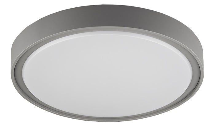 Fantasia Qijo Deckenleuchte rund grau IP65 260 mm 16W 1800 Lumen