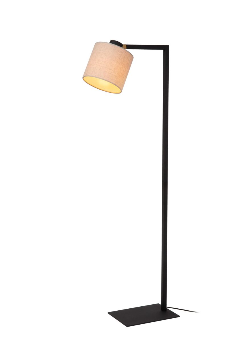 LUCIDE LESLEY - Lampada da terra - 1xE27 - Nera