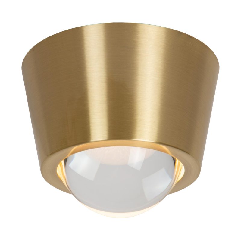 LUCIDE RIGON - Ceiling Light - Ø 9 cm - LED - 1x7W 3000K - Matte Gold / Brass