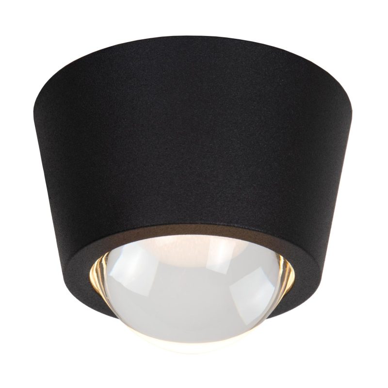 LUCIDE RIGON - Ceiling Light - Ø 9 cm - LED - 1x6W 3000K - Black