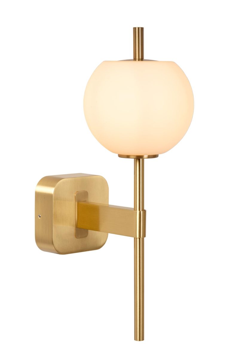 LUCIDE ELDA - Bathroom Wall Lamp - 1xG9 - IP44 - Matte Gold / Brass