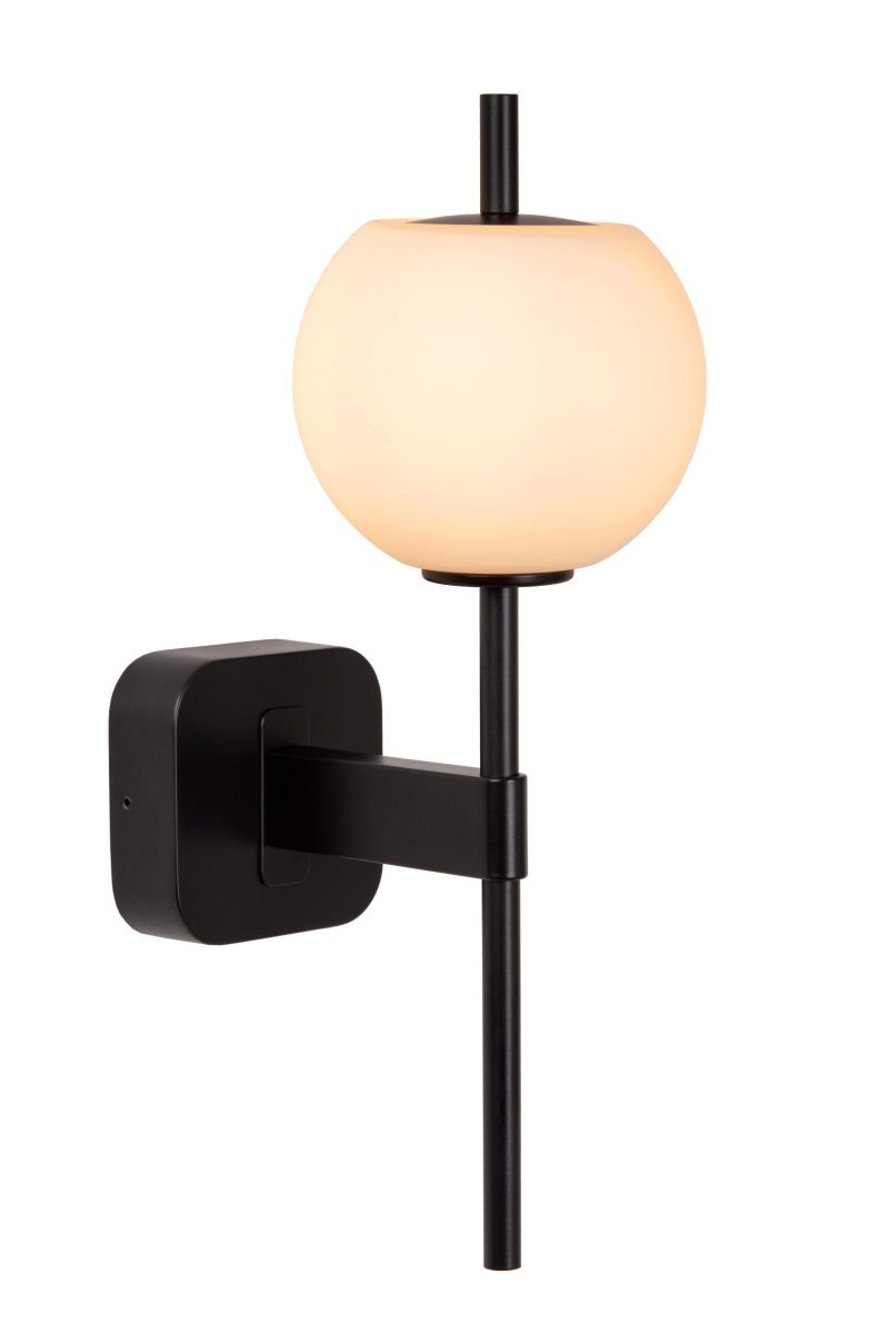 LUCIDE ELDA - Badezimmer Wandleuchte - 1xG9 - IP44 - Schwarz