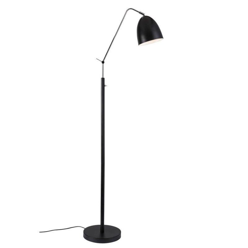 Nordlux Bendable floor lamp black metal E27 socket dimmable