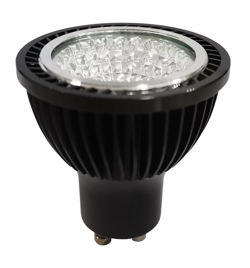 Fantasia LED spot GU10 5W dimbaar 2700K warm wit zwart aluminium
