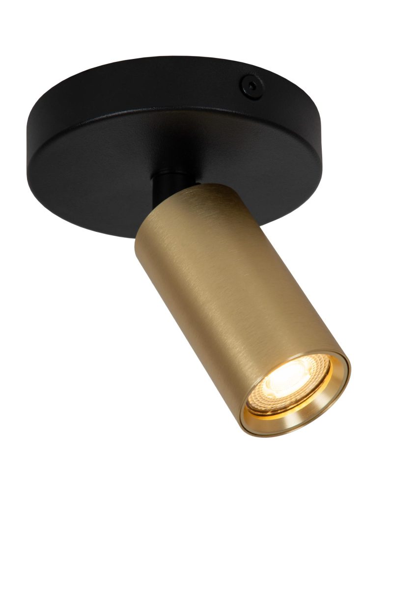 LUCIDE RITMO - Deckenstrahler - Ø 10 cm - 1xGU10 (MR11) - Matt Gold / Messing