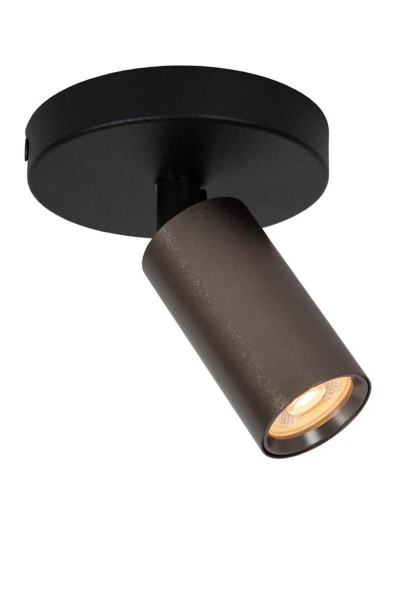 LUCIDE RITMO - Faretto da Soffitto - Ø 10 cm - 1xGU10 (MR11) - Caffè