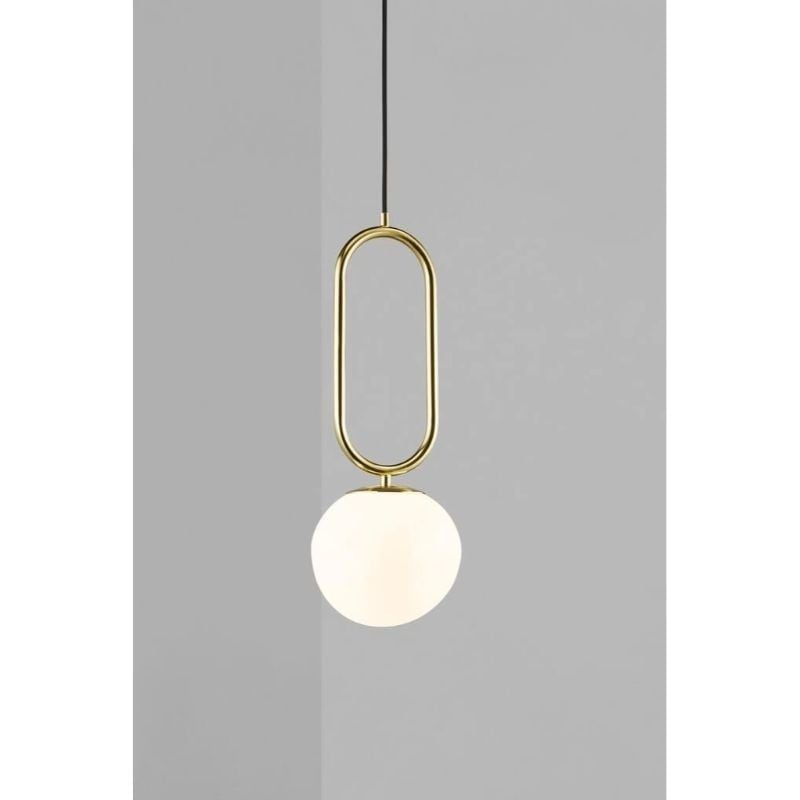 Nordlux Danish Design Pendelleuchte weiß opal/Messing E27 60,5cm