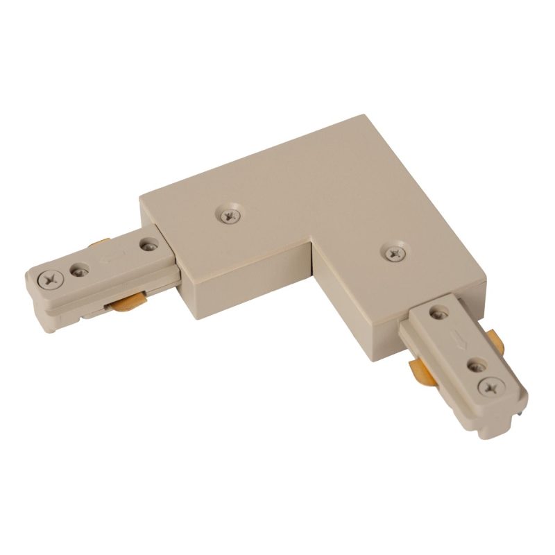 LUCIDE TRACK L-Verbinder - 1-Phasen Schienensystem / Schienenbeleuchtung - Rechts - Taupe (Erweiterung)