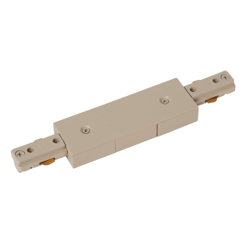 LUCIDE TRACK Startvoeding - 1-fase railsysteem / Railverlichting - Dubbel - Taupe (Uitbreiding)