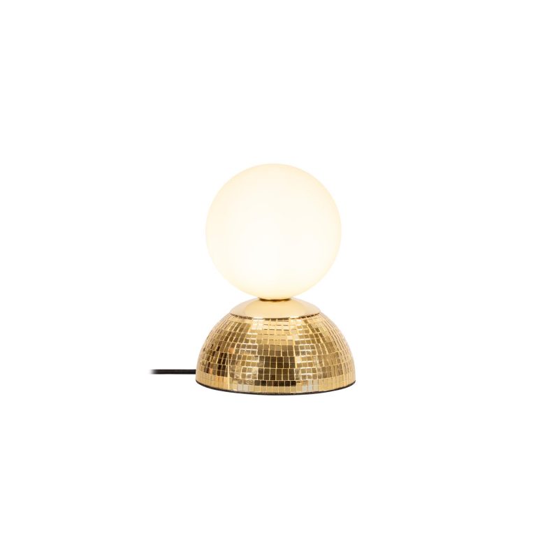 LUCIDE GLITZER - Lampe de Table - Ø 14 cm - 1xG9 - Or - Essential