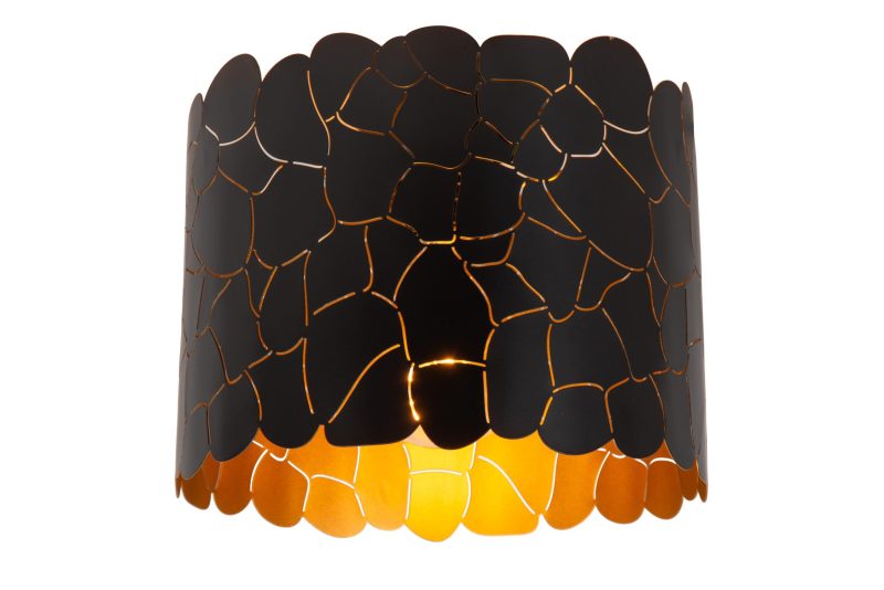 LUCIDE ALMELO - Deckenleuchte - Ø 25,5 cm - 1xE27 - Schwarz