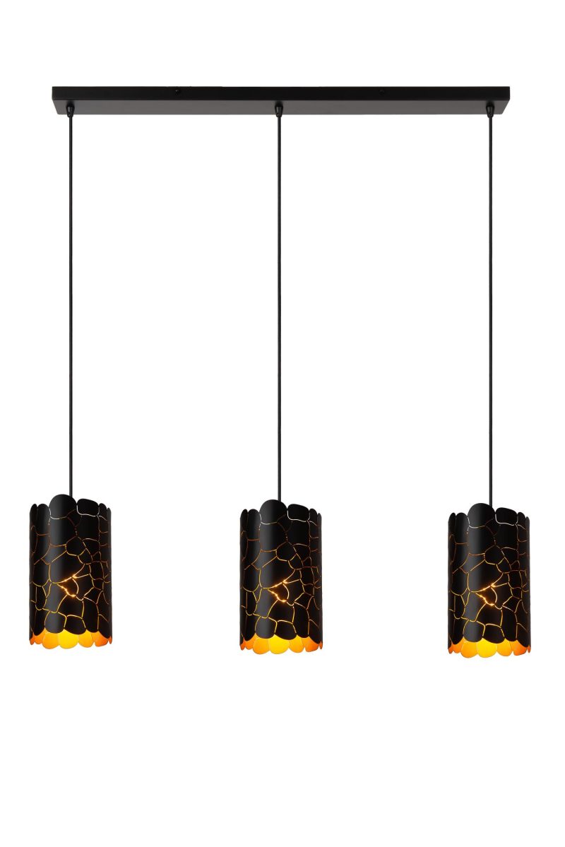 LUCIDE ALMELO - Hanglamp - 3xE27 - Zwart
