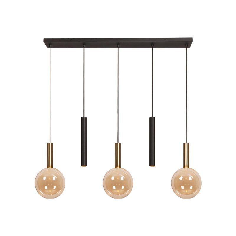 LUCIDE JOSIANE - Lampada a Sospensione - 3xG9 - Nera - Vibes