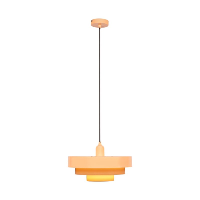 LUCIDE RUNA - Lámpara Colgante - Ø 35 cm - 1xE27 - Rosa - Essential