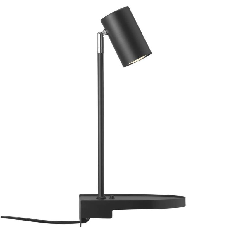 Nordlux Applique da parete nera in metallo con attacco GU10, IP20