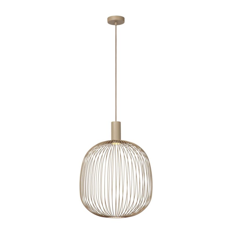 LUCIDE ESTEREL - Lampada a Sospensione - Ø 40 cm - 1xGU10 (MR16) - Taupe - Essential
