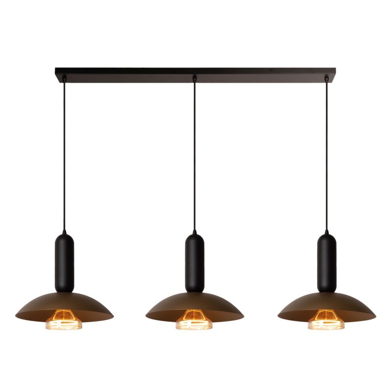 LUCIDE GRANTHAM - Suspension - 3xE27 - Café - Essential