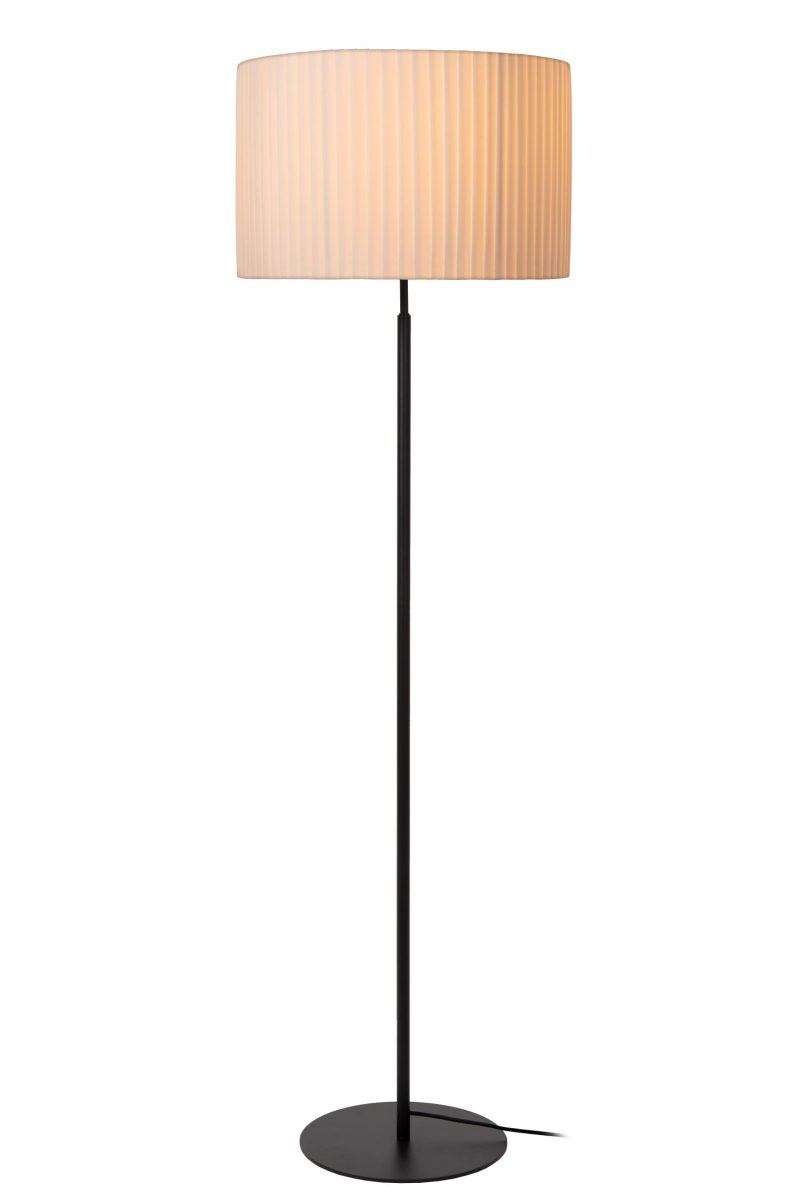 LUCIDE FOLD - Vloerlamp - Ø 45 cm - 1xE27 - Wit