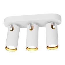 Nordlux Plafoniera 3 luci bianca GU10, metallo e plastica