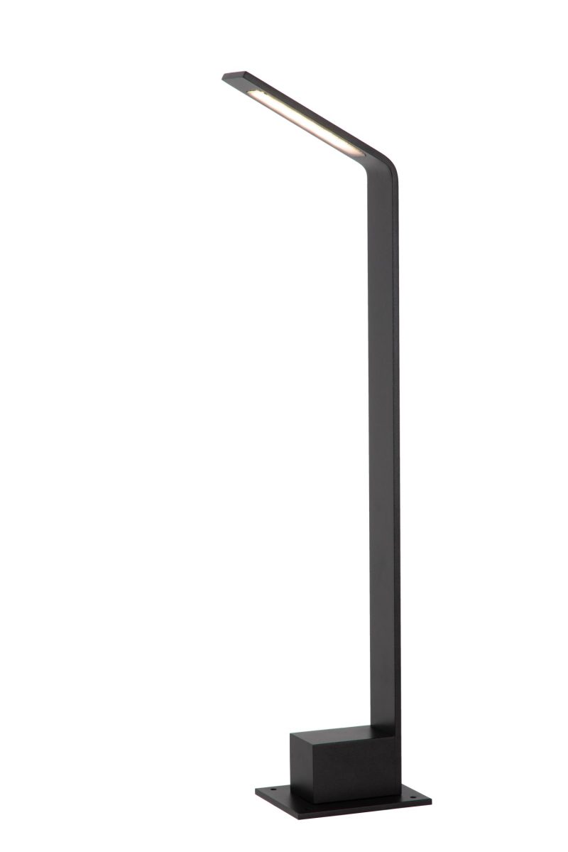 LUCIDE LAWFORD - Sokkellamp - LED - 1x6W 3000K - IP54 - Zwart
