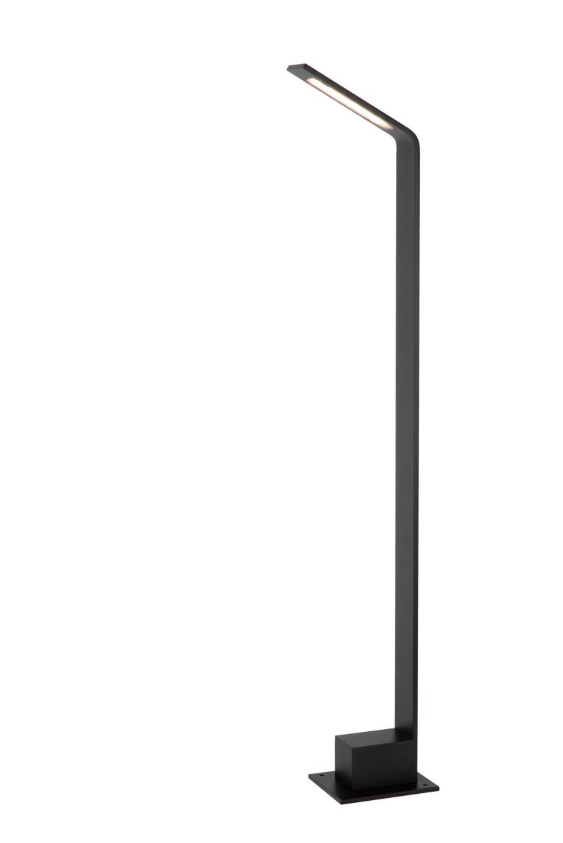 LUCIDE LAWFORD - Sokkellamp - LED - 1x6W 3000K - IP54 - Zwart
