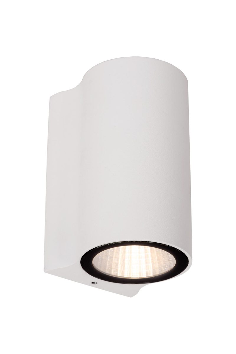 LUCIDE AKRA - Wandlamp Binnen/Buiten - LED - 1x6W 2700K - IP54 - Wit