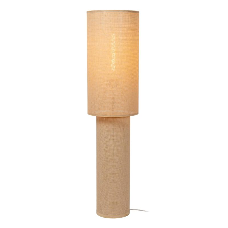 LUCIDE SALISBURY - Vloerlamp - Ø 30 cm - 1xE27 - Naturel - Essential