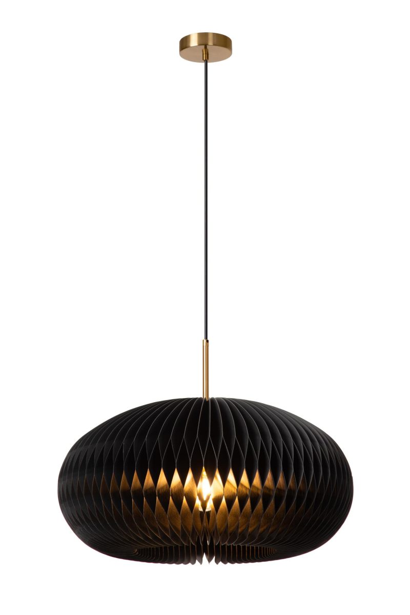 LUCIDE ARMONI - Lampada a Sospensione - Ø 52 cm - 1xE27 - Nera