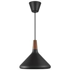 Nordlux Pendant lamp with walnut top FSC-certified black