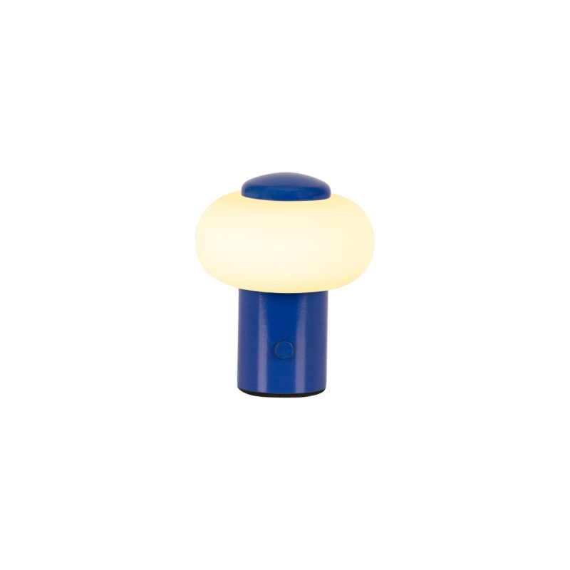 LUCIDE GUSTAV - Oplaadbare Tafellamp - Accu/Batterij - Ø 8 cm - LED Dimb.