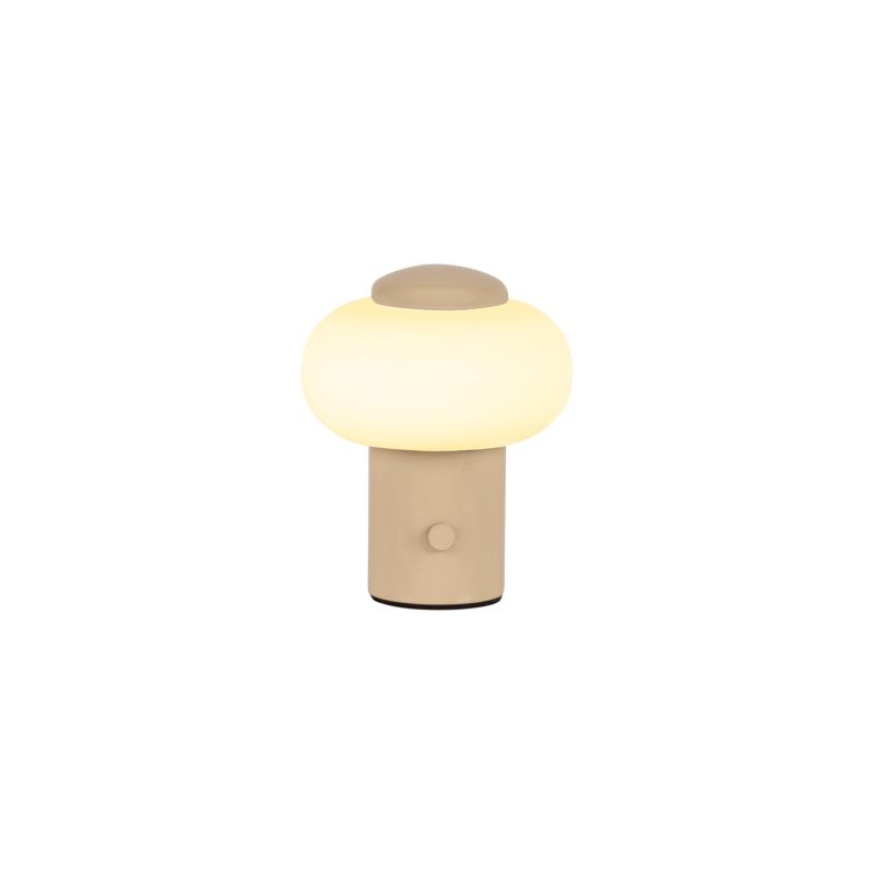 LUCIDE GUSTAV - Oplaadbare Tafellamp - Accu/Batterij - Ø 8 cm - LED Dimb.