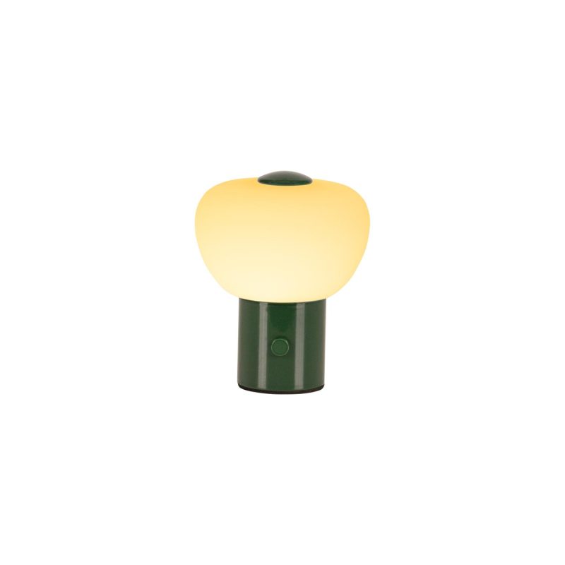 LUCIDE GUSTAV - Oplaadbare Tafellamp - Accu/Batterij - Ø 8 cm - LED Dimb.