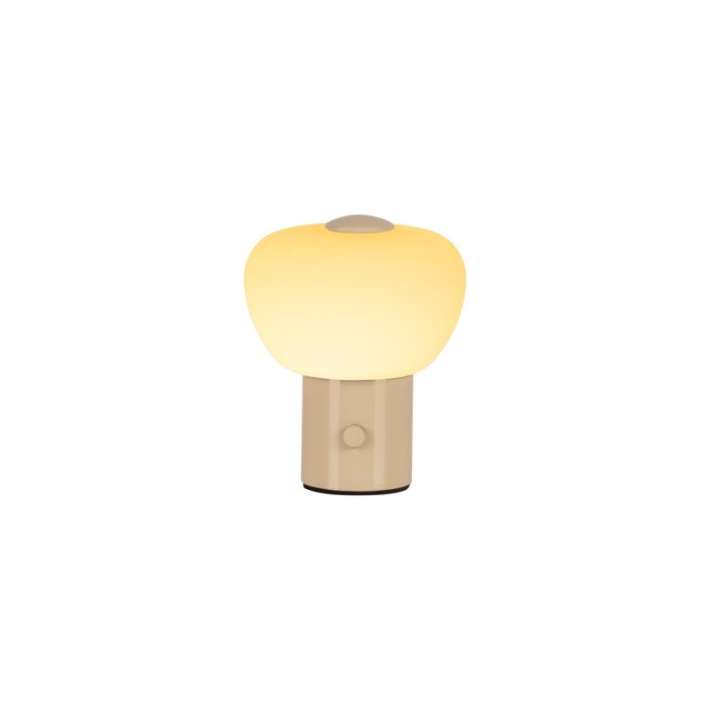 LUCIDE GUSTAV - Oplaadbare Tafellamp - Accu/Batterij - Ø 8 cm - LED Dimb.